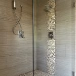 shower with glass wall