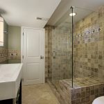 Bathroom with glass shower