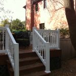 Deck with white rails