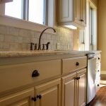 Kitchen cabinets and sink