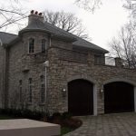 Large stone house with double garage