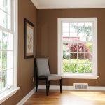 Brown room with chair and windows